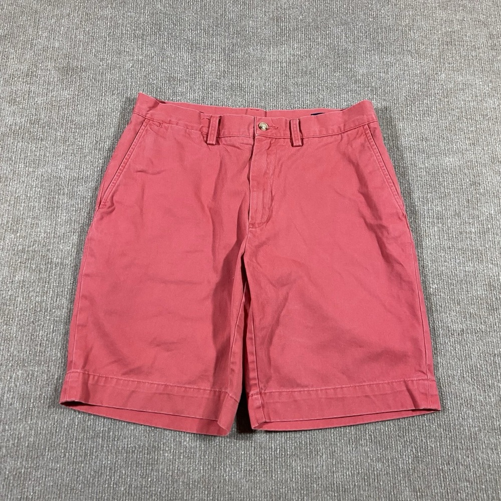 Polo Ralph Lauren Shorts Mens 30 Classic Fit 9 in Chino Salmon Red Pink Preppy
